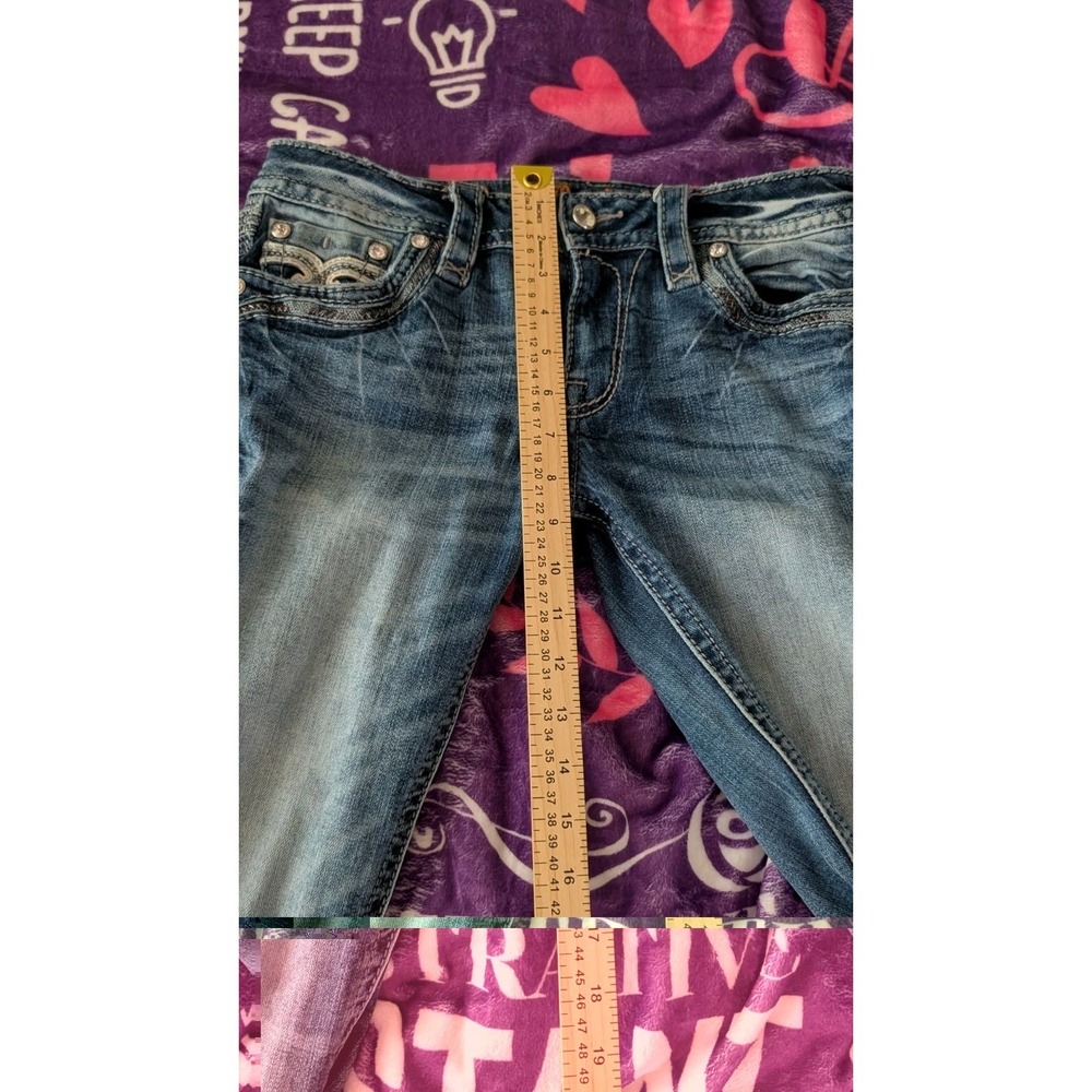 Rock Revival Jeans Women's Size 27 Pilkin Skinny Mid-rise Buckle - Picture 6 of 7